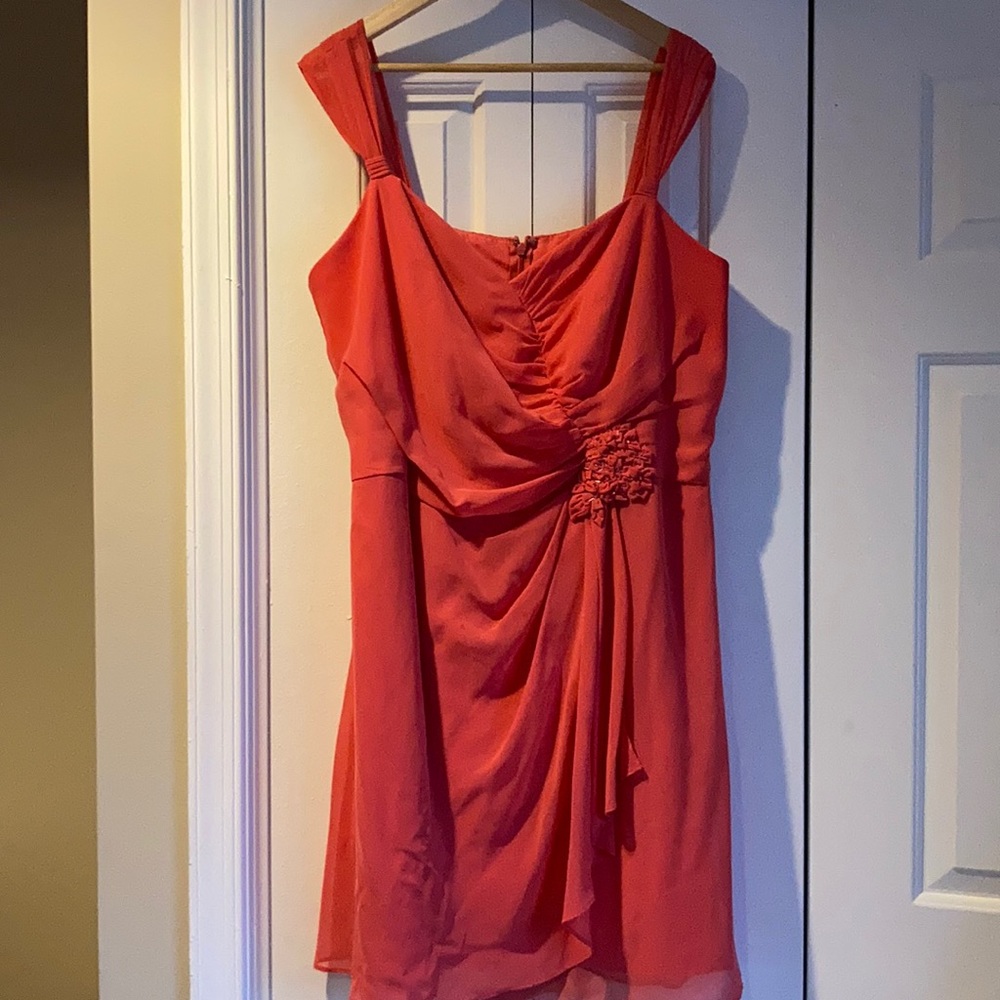 Pulse Size Coral David’s Bridal Dress!